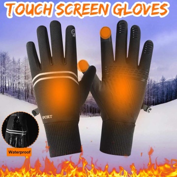 Warm Gloves Polar Fleece Snowboard Gloves Snowmobile Motorcycle Riding Winter Gloves Windproof Waterproof Unisex Snow Gloves