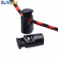 10pcs/pack Plastic Barrel Spring Cord Locks Stoppers Toggles Black 27mm*14mm*10mm