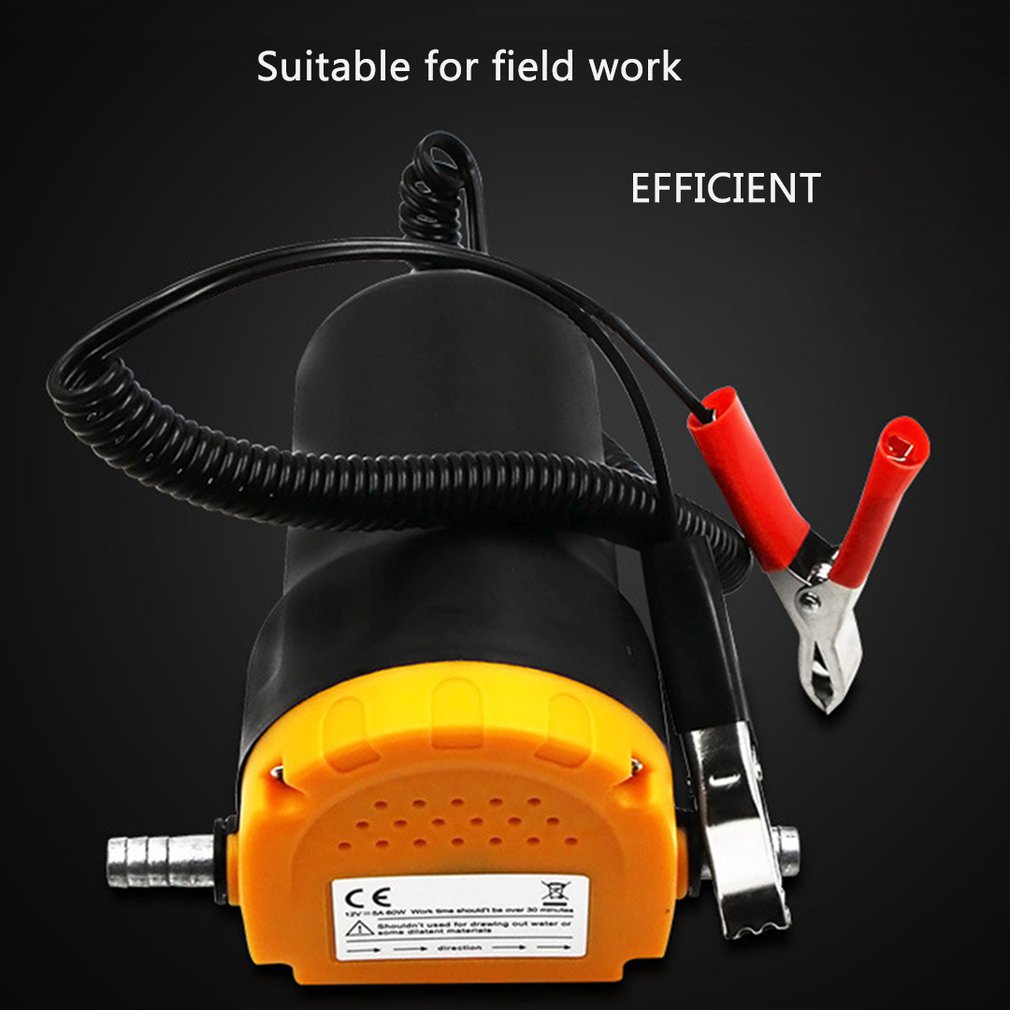 60W Auto Engine Oil Pump 12V/24V Electric Oil/Diesel Fluid Sump Extractor Fuel Transfer Suction Pump Boat Engine