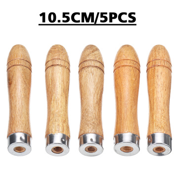 5pcs/lot Wood File Handle Polishing Rust Proof Hand Tool Parts Replacement Files Rasps Handle Shaft Tools