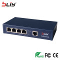 Bliy 100Mbps 5 Port 48v POE Switch Outdoor 4 RJ45 Port 1 Uplink Oem Smart Pover Over Ethernet Network Poe Module fiber Switch