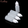 OutTop 50PCS 5ml/10ml/15ml/20ML/30ML/50ML Empty Plastic Squeezable Dropper Bottles Eye Liquid Dropper Refillable Bottles 18mar29