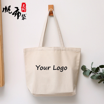 100pcs/lot High Quality Reusable Cotton Grocery Shopping Bag Promotional Plain Canvas Tote bags Custom Logo Printed