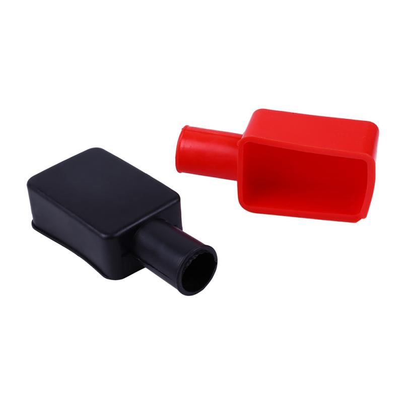 2PCS Car Battery Negative Positive Terminal Covers Cap Boot Insulating Protector Replacement Batteries Accessories TSLM1