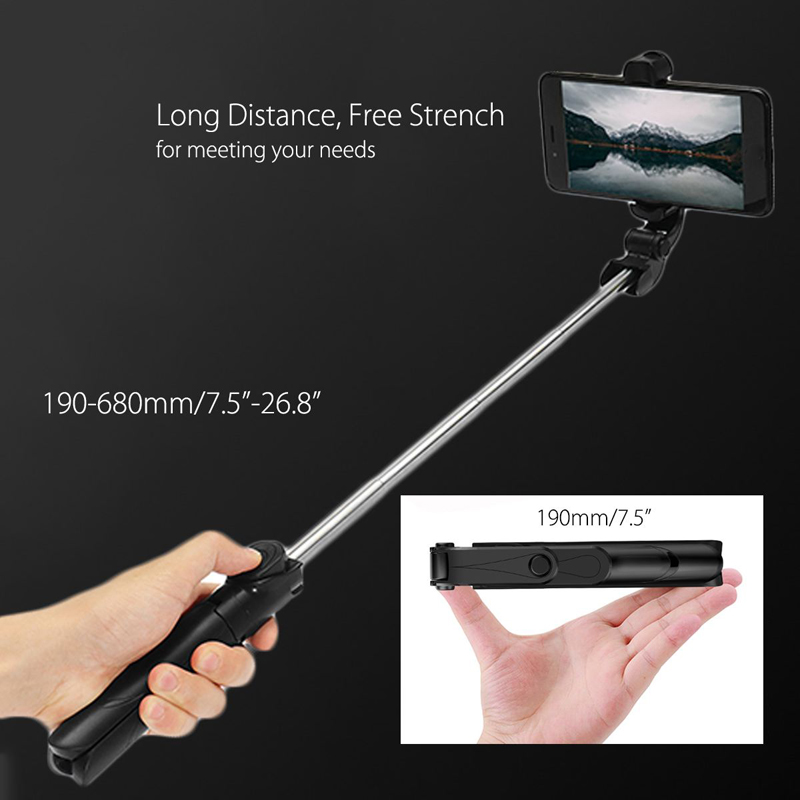 Wireless Bluetooth Selfie Stick Monopod Foldable Tripod Remote Cell Phone Holder For iOS Android Camera Self-Timer Artifact Rod