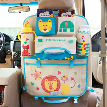 1Pcs Cute Cartoon Car Back Seat Organizer for Kids Children Baby Multi-function Car Seat Back Storage Hang Bag Pocket Foldable