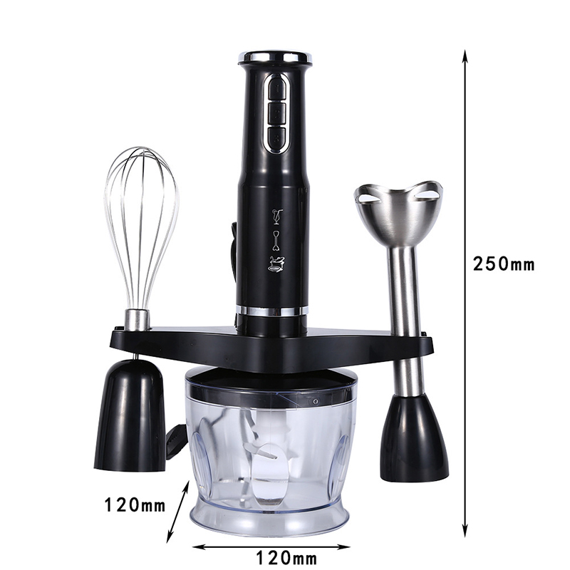 4 in 1 Multifunction Electric Food Processor Mixer 600W 3 Speed Kitchen Detachable Hand Blender Egg Beater Vegetable Stand Blend