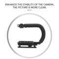 Selens DV C Shaped Camera Handheld Holder Flash Bracket U type DV Hand Motion Stabilizer Stable Frame Grip for Video DSLR SLR