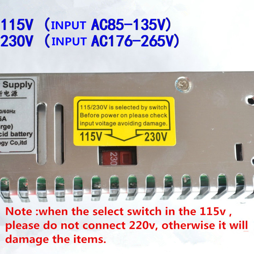 Switching Power Supply 48v 350W UPS Charger For Security Monitoring Camera 7.5A Switch Power Supply