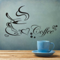 28 styles Coffee Wall Stickers Vinyl Wall Decals Kitchen Stickers English Quote Home Decorative Stickers PVC Dining Room Shop