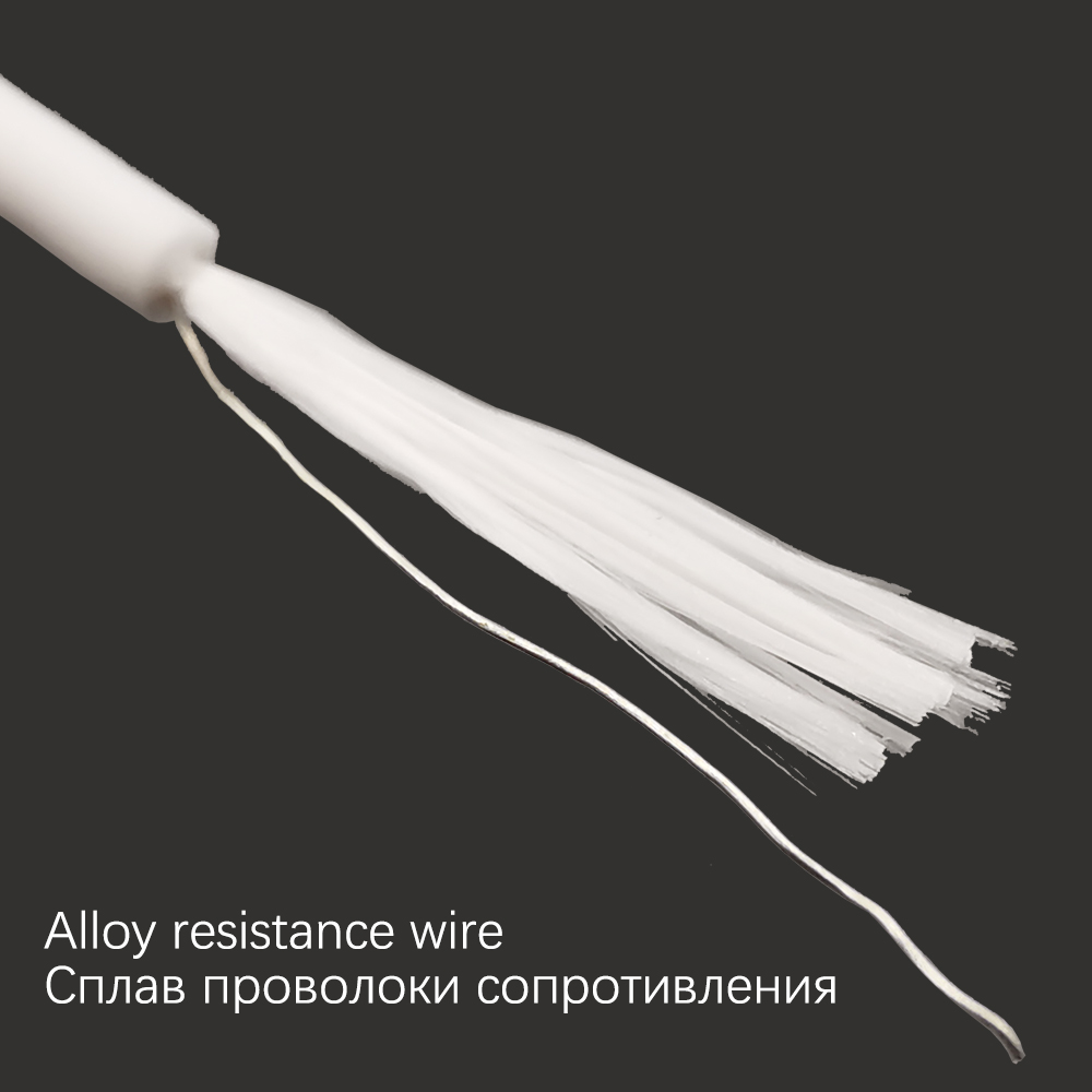 10 ohm/meter silicone rubber alloy spiral heating wire heating cable electro-thermal wire soft wram multipurpose heating cable