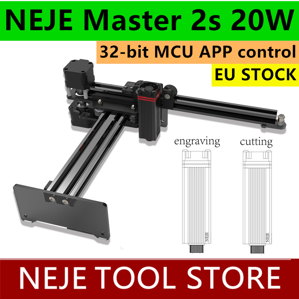 NEJE Master 2s 30W Desktop CNC Wood Router Laser Engraver Cutter Laser Engraving Machine APP Control for Windows, Mac , Android