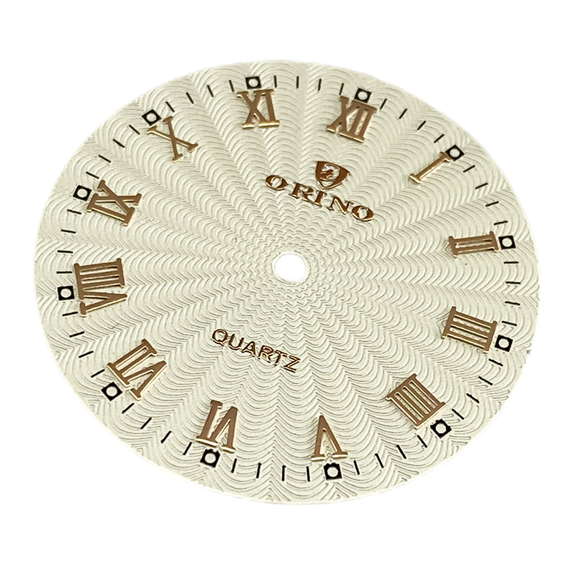 watches dial with raised hour makers