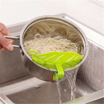 1pcs Leaf Shape Clean Rice Wash Sieve Beans Peas Kitchen Gadgets Kitchen Accessories Cleaning Cooking Kitchen Products Cocina