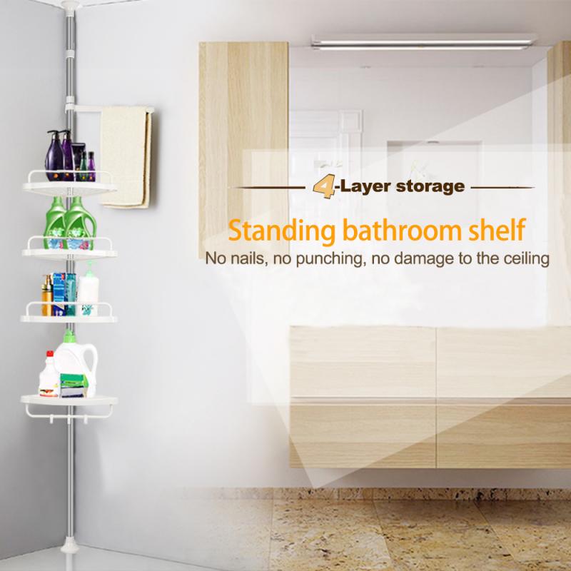 Plastic Corner Shelf Bathroom Shelf Organizer Snap Up Bathroom Shower Storage Kitchen Storage Basket Holder Wall Hanging Rack