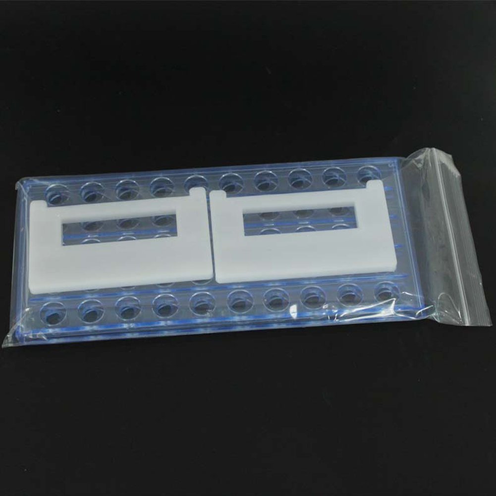 50 piece Tube - 13x100mm(8ml) Clear Plastic Test Tube Set with Caps and Rack