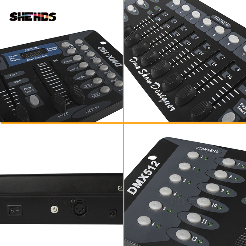 New Arrival 192 DMX Controller for moving head light 192 channels for DMX512 DJ equipment Dsico Controller