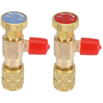 TOP 2 PCS Copper Safety Valve R22 R410 Copper Plus Liquid Safety Valve Refrigeration Accessories Filling Valve