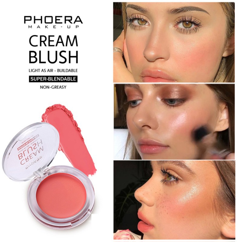 Cream Blush,Smooth Natural,Non-Sticky,Lightweight Cheek Cream