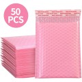 50pcs Bubble Mailers Pink Poly Bubble Mailer Self Seal Padded Envelopes Gift Bags For Book Magazine Lined Mailer Self Seal Pink