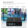 BEBEPC Intel Core i3 4005U 4010Y i5 4200Y Mini PC DDR3L Windows 10 HDMI 8*USB WiFi Celeron 2955U CPU Fanless Compute TV BOX
