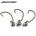 JACKFISH 5pcs/lot crank Jig head hook 3.5g 5g 7g hard baits lead Jig lure fishing hook soft worm fishing tackle accessories