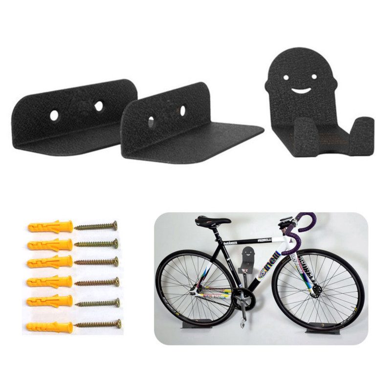3PC Bicycle rack wall metal hook bicycle mountain bike wall bracket road vehicle wall bracket Bicycle hook up Accessories
