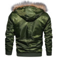 Down Ski Jackets Men Parka Fur Collar Men's Thick Down Jacket Jaqueta masculina Casual Air Force Flight Jacket Tactical Jacket