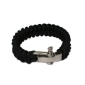 Yougle Survival Adjustable 550 Paracord Bracelet Parachute Cord Wrist Band With Stainless Steel Bow Shackle Buckle