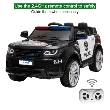 Electric Car Ride On Toy Cars For Children Kids Police Ride On Car 2.4G Remote Control Dual Drive US Warehouse Shipping