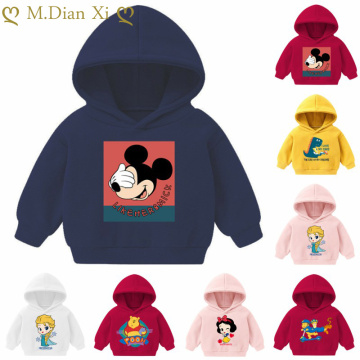 Spring Autumn New Baby Boys Girls Hoodies Sweatshirts Baby Western Style Hoodies Cartoon Pattern Sweatshirts Children's Clothing