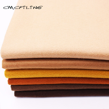 CMCYILING Brown Soft Felt Fabric For Needlework DIY Sewing Dolls Crafts Polyester Cloth 45*110CM