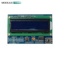 Brightness Adjustable 1602LCD 1602 LCD Shiled I2C IIC MCP23017 5 Keypad 16x2 Character LCD Display Module For Arduino UNO