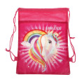 1pcs Unicorn Drawstring Bag For Girls Travel Storage Package Cartoon School Backpacks Children Birthday Party Favors 36*27cm