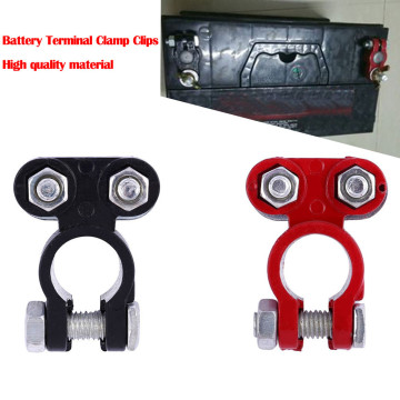 New 2 Pieces Automotive Car Boat Truck Battery Terminal Clamp Clip Connector pile head will not break corrosion resistance#D