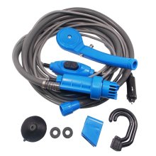 Car Washer 12V Portable Car Shower Washer Set Electric Pump Outdoor Camping Car Wash Travel Cleaning Tool