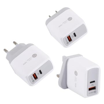 New PD 18W Type-C Micro USB Charger Plug Fully Compatible QC3.0 Fast Charging Smart Phones Charger for IOS Android Xiaomi iPhone