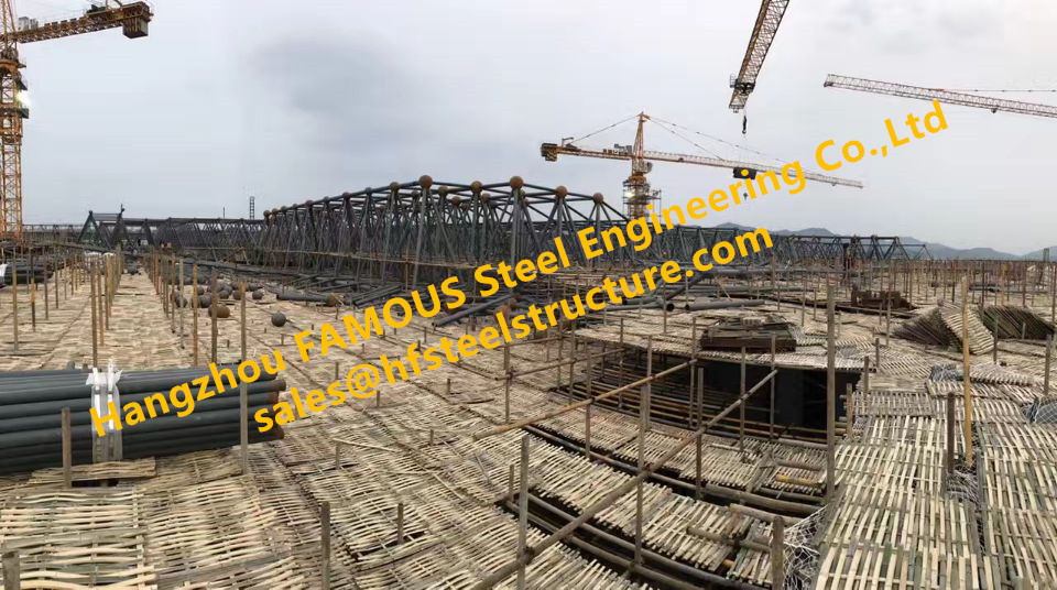 China Erector Responsible For Design and Build The Prefabricated High Strength Pipe Truss Structural Steel Workshop