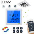 Smart Central Air Conditioner Temperature Controller 2P 4P Fan Coil Thermostat for heating/cooling Room Temperature