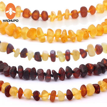 HAOHUPO 16 Colors Amber Teething Bracelet/Necklace for Baby Adult Lab Tested Authentic 8 Sizes Natural Amber Stone Women Jewelry