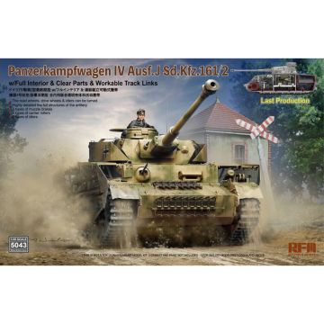 Rye Field Model RFM RM-5043 1/35 Pz.Kpfw.IV Ausf.J Sd.Kfz.161/2 Last Production w/Full Interior - Scale model Kit