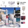 2Pcs Wine Party Champagne Coupes Glass Cocktail Glass Champagne Flutes Plating Wine Cup Goblet Electroplated Plastic Cups