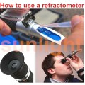 RHB-90ATC Brix/Be'/Water 3 in 1 Honey Refractometer with Plastic Retail Box and Trackable Delivery Service