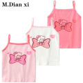 3pcs/Lot Summer Baby Undershirt Singlet Girls Shirts for Children Cartoon Cotton T-shirt Tops Camisoles Underwear Kids Tanks