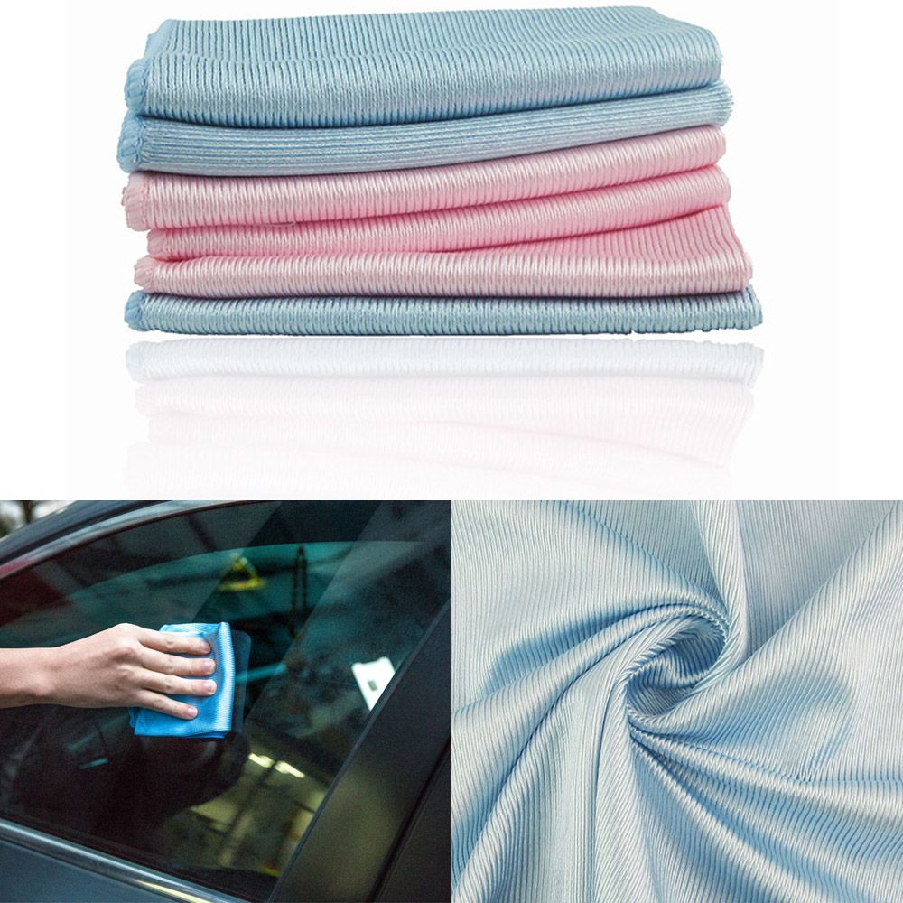 30 * 30CM Car Wash Microfiber Towel Water Absorbable Glass Kitchen Cleaning Cloth Wipes Table Window Towel