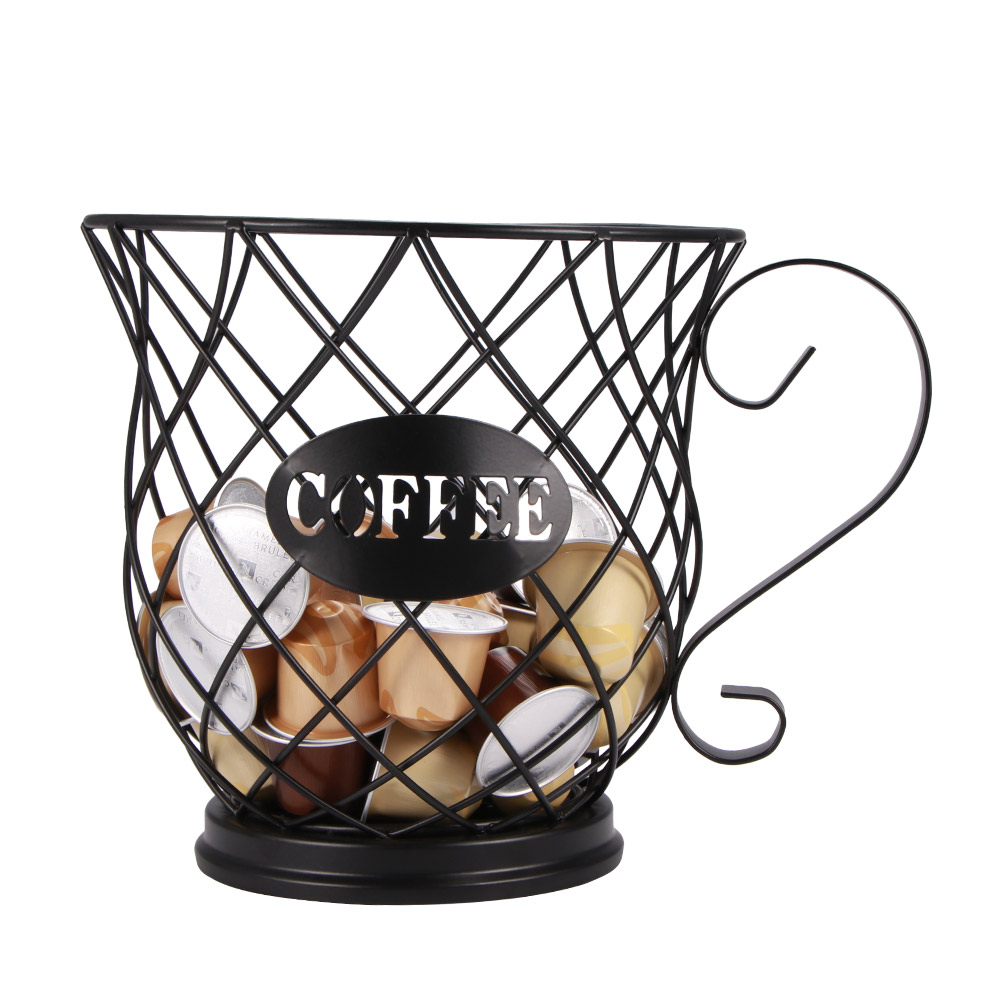Coffee Capsule Organizer Storage Basket Practical Coffee Drawers Capsules Holder For Nespresso Coffee Capsule Shelves
