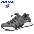 BONA 2020 New Designers Mesh Running Shoes Men 46 Large Size Sneakers Walking Jogging Casual Shoes Man Athletic Fotwear Trendy