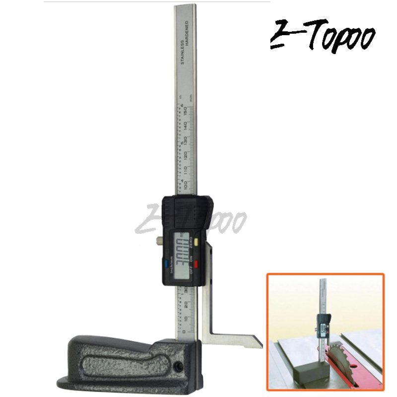 0-150mm 0.01mm Mini Stainless Steel Digital Height Gauge carbon fiber Electronics Marking Gauge Measure Scriber Vernier Caliper