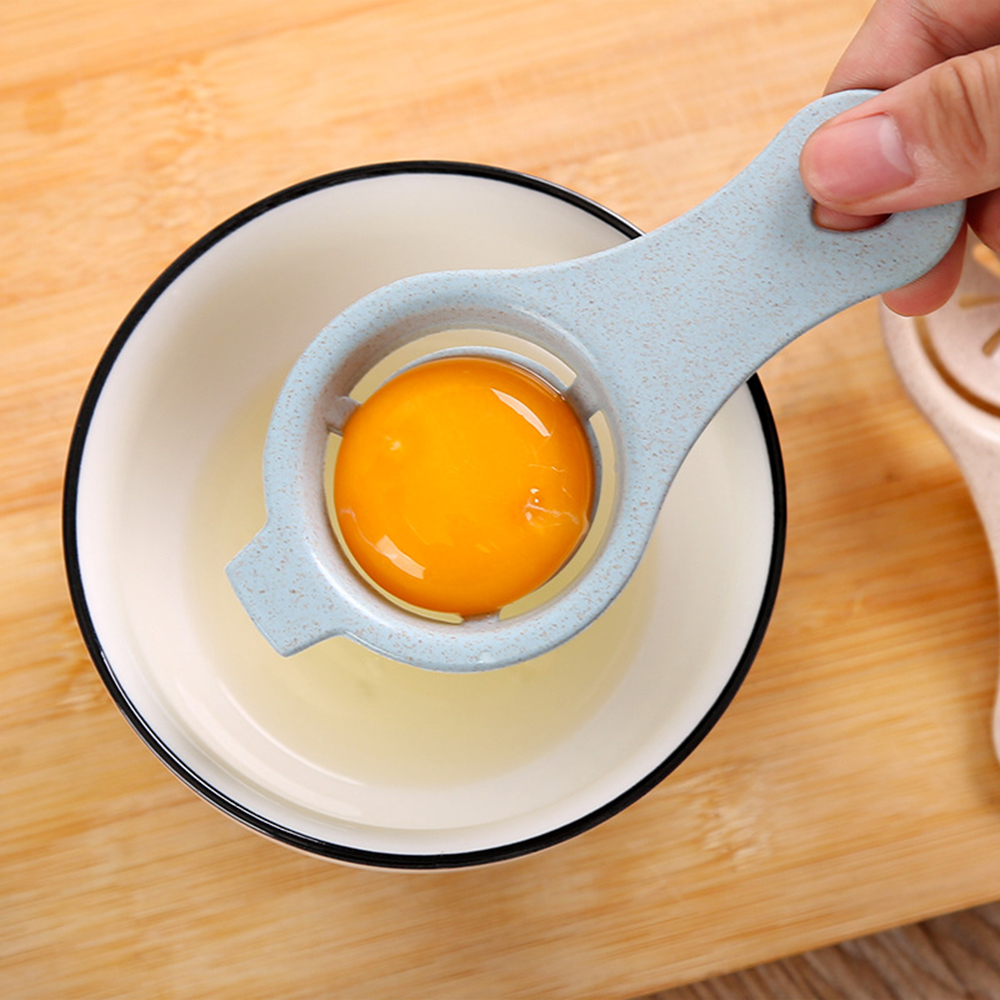 2 Pcs Useful Egg White Separator Egg Yellow Egg Liquid Filter Wheat straw Kitchen Gadget Cooking Egg Dividers Tools Separators