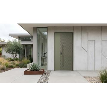 Modern Asymmetric Front Doors High Security Villa
